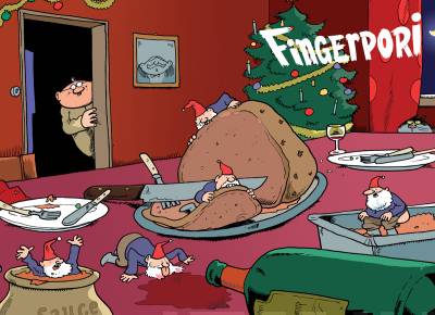 Fingerpori Adventtikalenteri Joulupöydässä