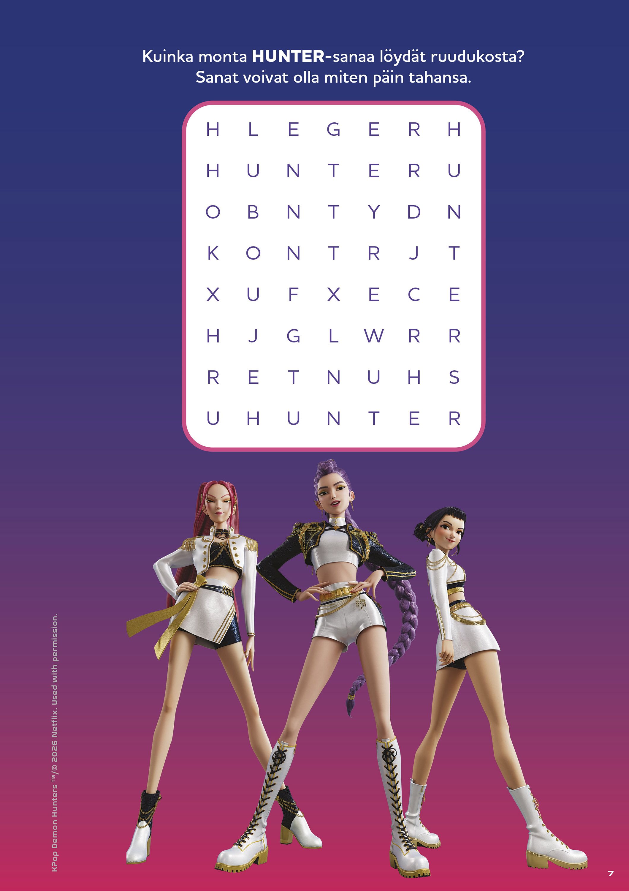 KPop Demon Hunters Virallinen puuhakirja