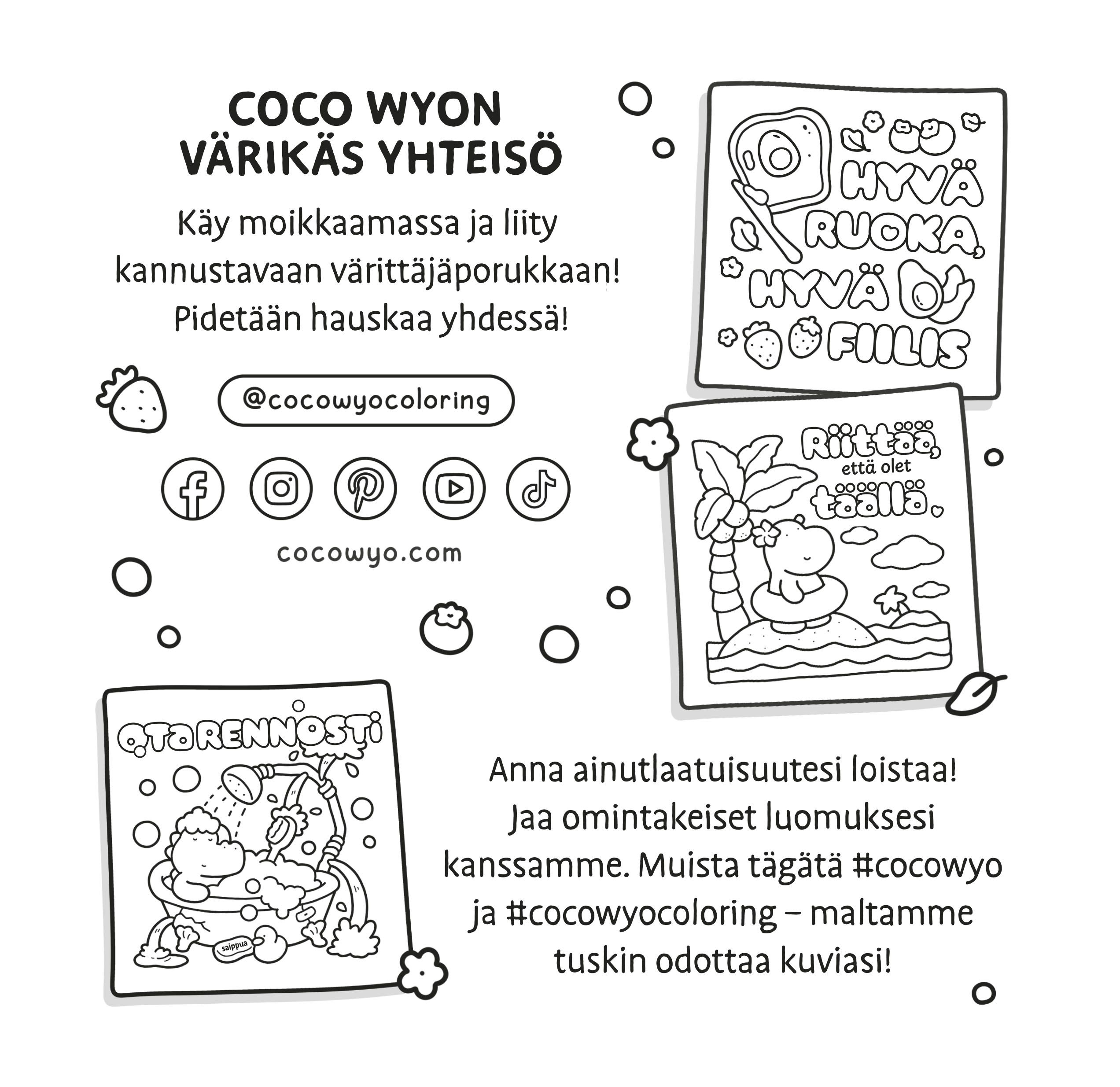 Coco Wyo - Cozy Vibes Värityskirja