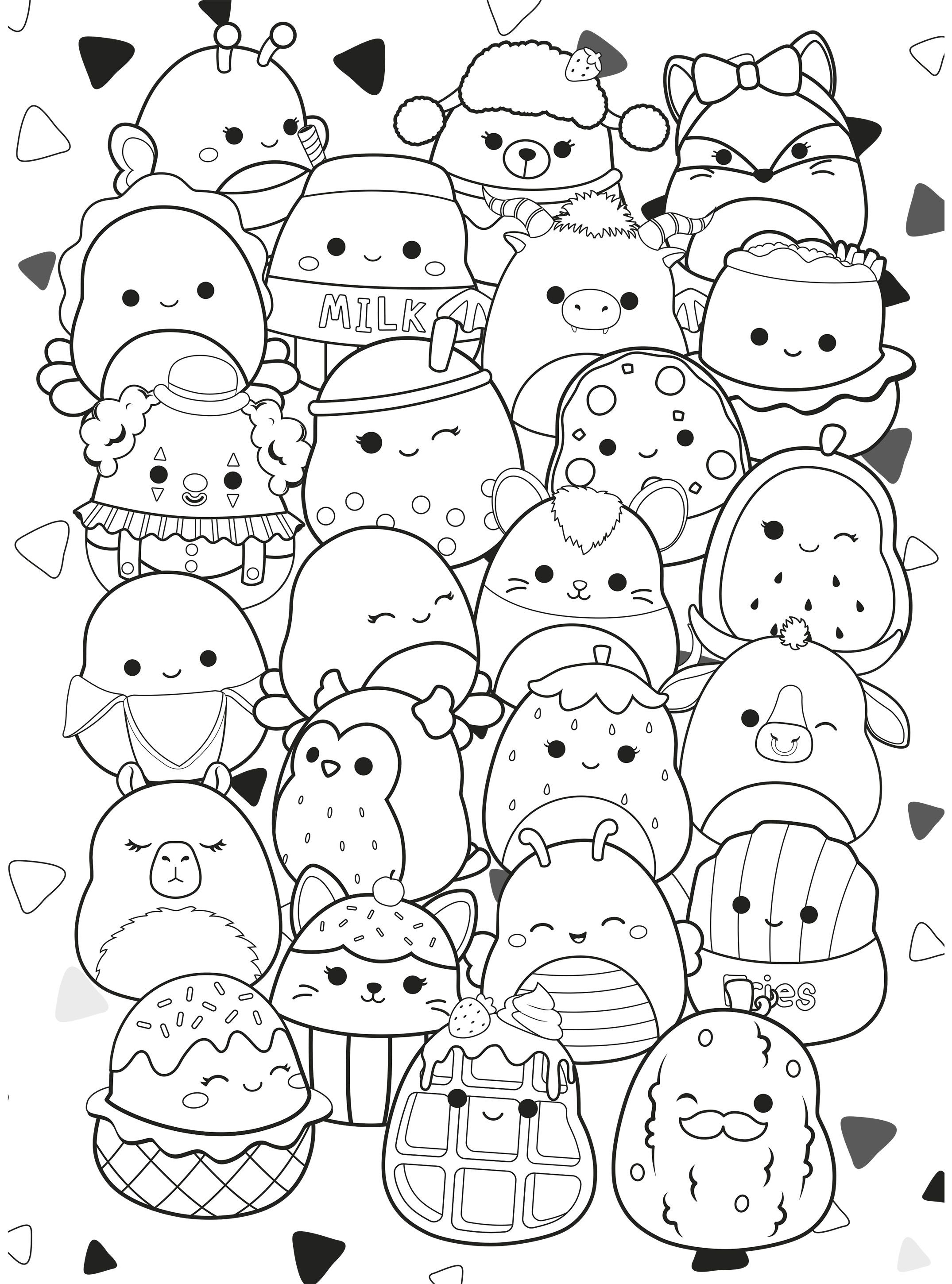 Squishmallows - Värileikki Mallow Days Väritysposterit