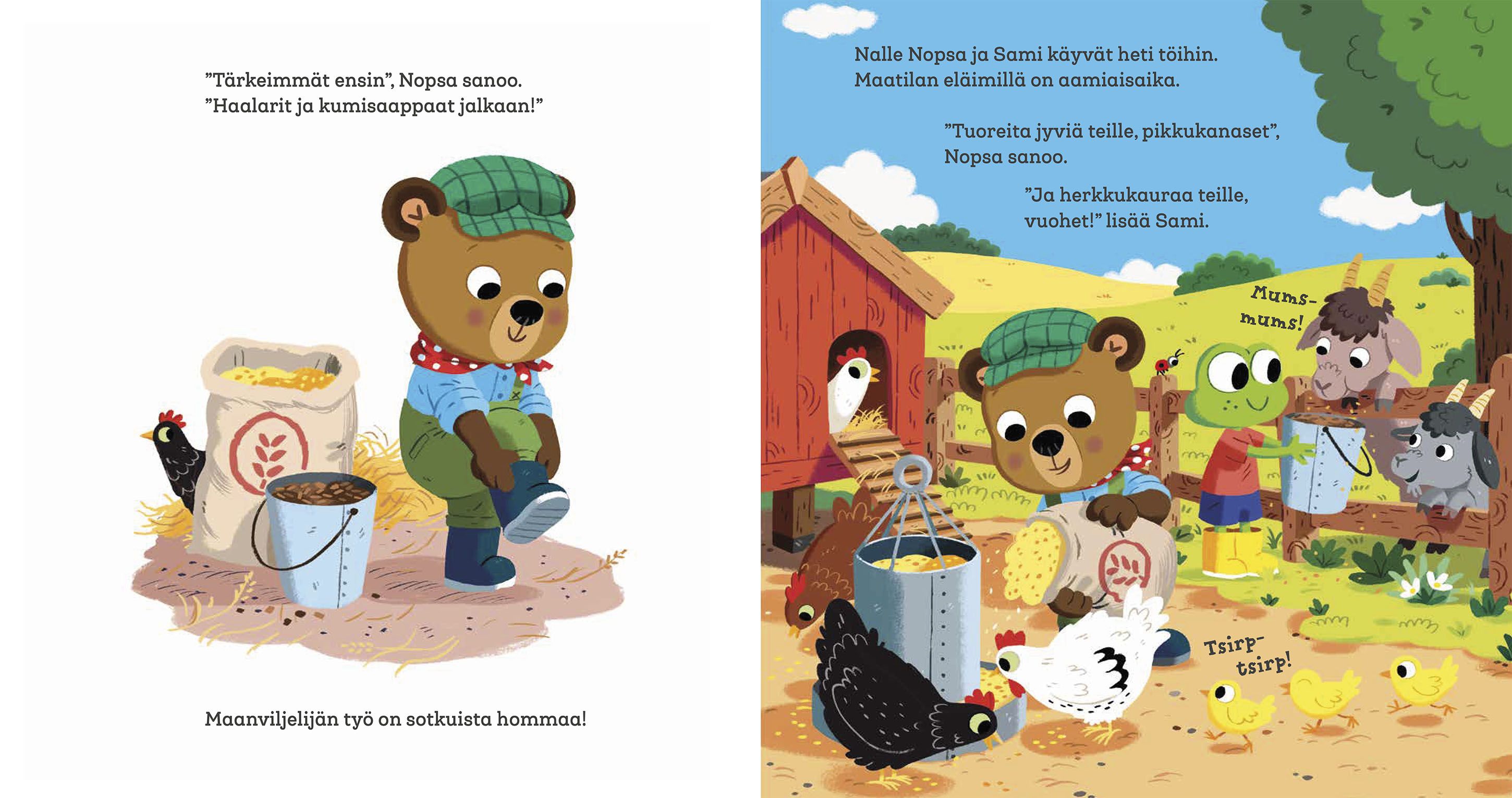 Nalle Nopsan satukirja - Traktorihommia