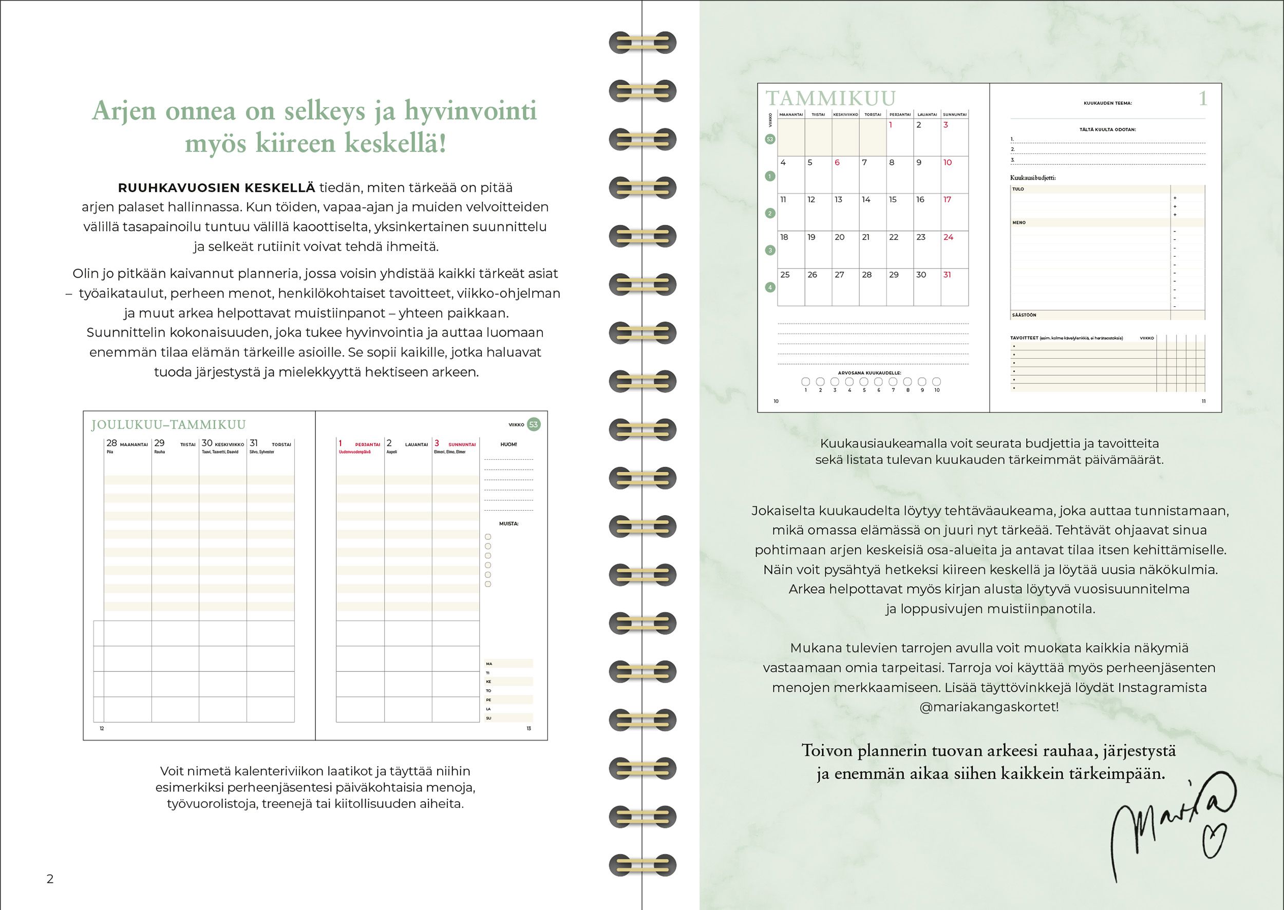 Arjen onni Planner 2027