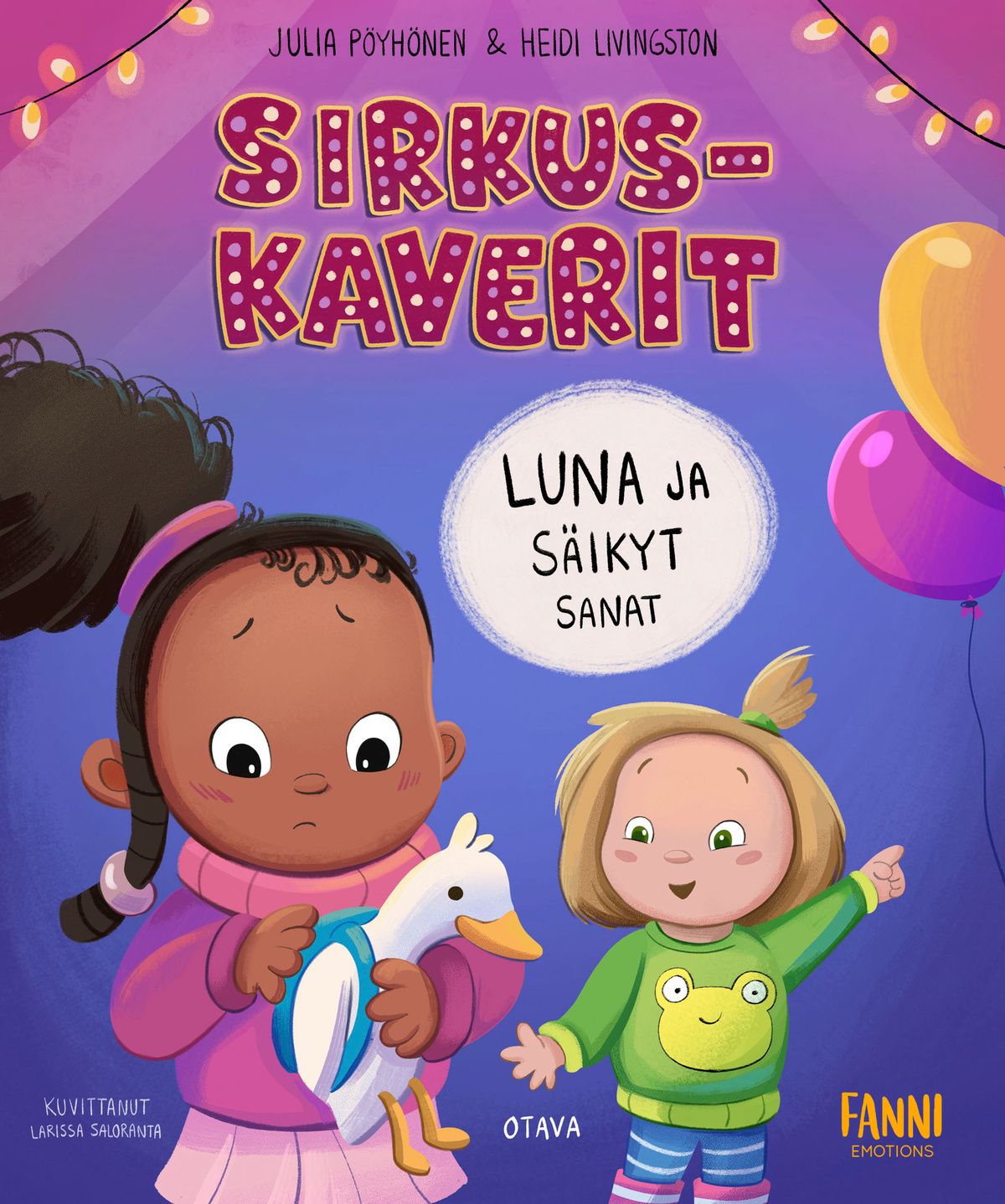 Siirry tuotesivulle Sirkuskaverit – Luna ja säikyt sanat