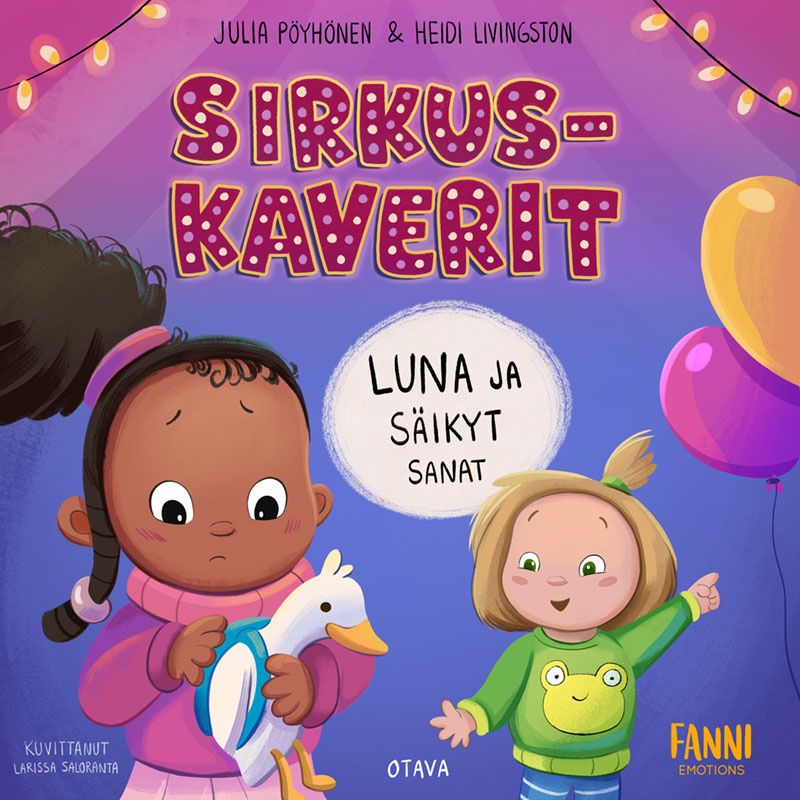 Siirry tuotesivulle Sirkuskaverit – Luna ja säikyt sanat