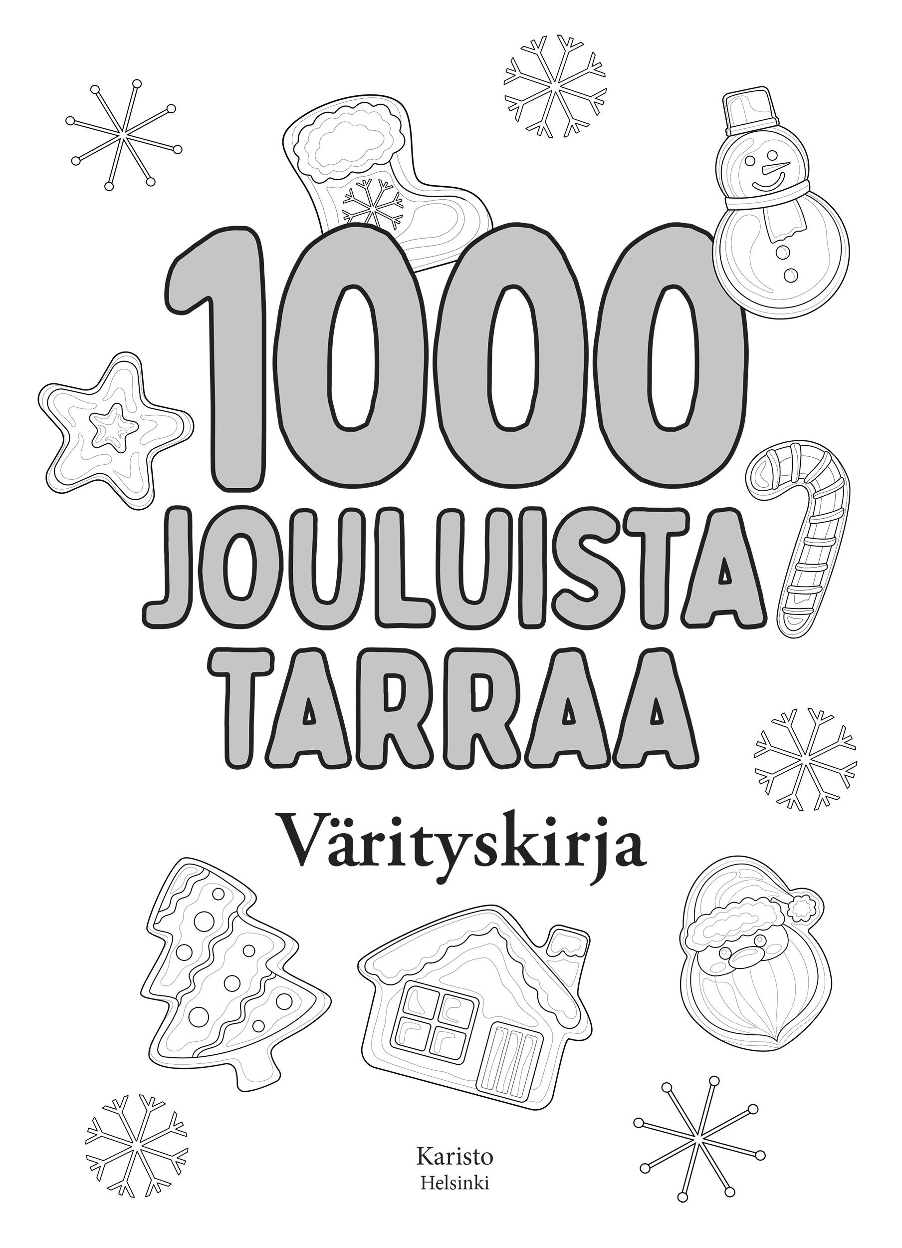 1000 jouluista tarraa - Värityskirja